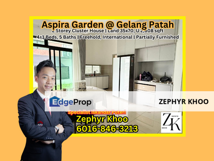 Aspira Garden @ Gelang Patah Double Storey Cluster House For Sale, Johor, Gelang Patah