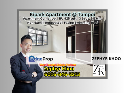 Kipark Apartment @ Tampoi Apartment Corner Lot For Sale, Johor, Tampoi