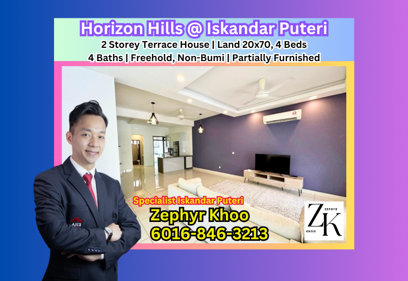 Horizon Hills @ Iskandar Puteri 2 Storey Terrace House For Sale Now!