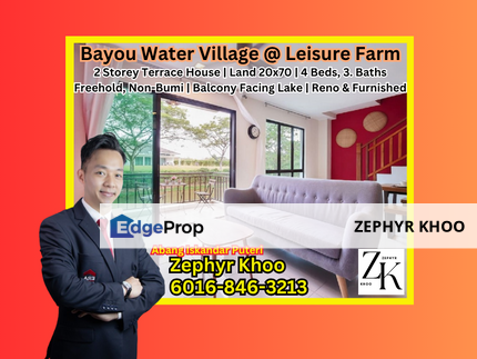 Bayou Water Village @ Leisure Farm 2 Storey Terrace House For Sale, Johor, Gelang Patah