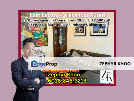 East Ledang @ Iskandar Puteri Double Storey Superlink House, Johor, Nusajaya