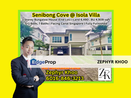 Senibong Cove @ Isola Villa Permas Jaya 3 Storey Bungalow House For Sale, Johor, Masai