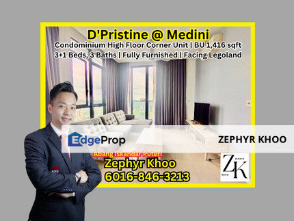 D'Pristine @ Medini Condominium For Rent, Johor, Nusajaya