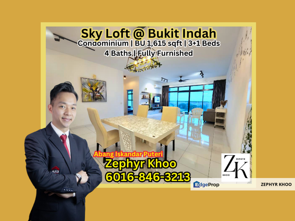 Sky Loft Premium Suites @ Bukit Indah Condominium For Rent, Johor, Johor Bahru