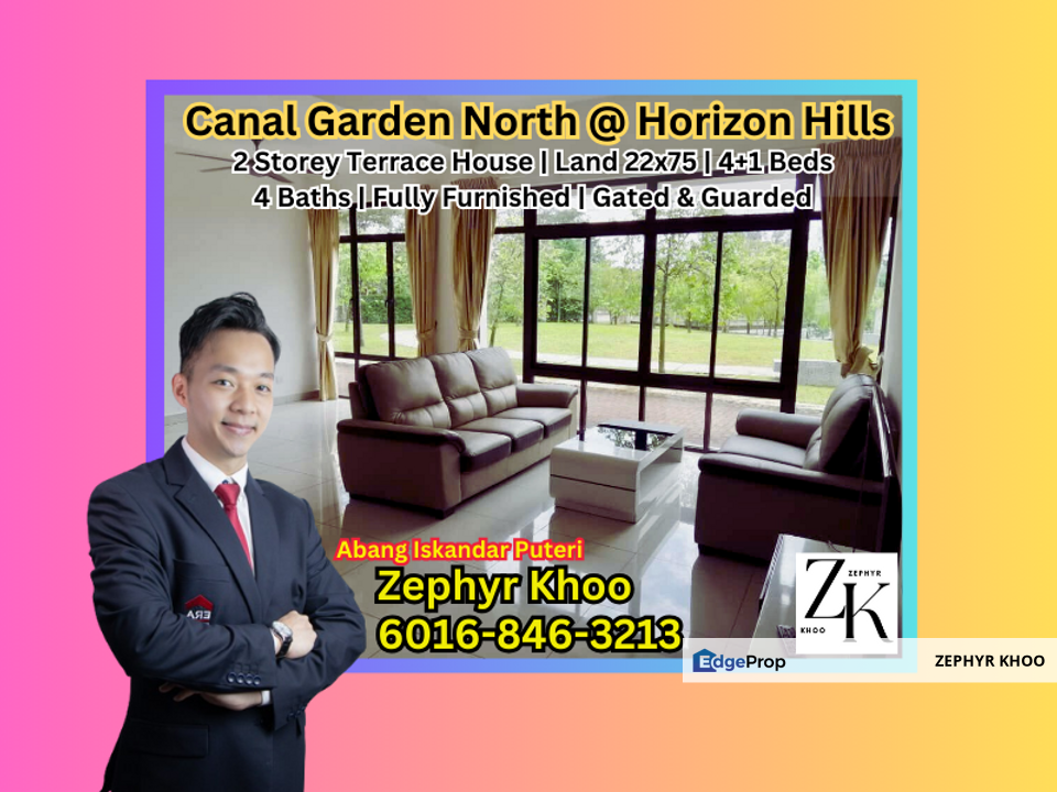 The Canal Garden North @ Horizon Hills Double Storey Terrace House For Rent, Johor, 