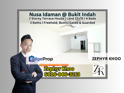 Nusa Idaman @ Bukit Indah 2 Storey Terrace House Bumi Lot For Sale, Johor, Nusajaya