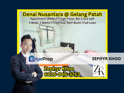 Denai Nusantara @ Gelang Patah Apartment (RMMJ) For Sale, Johor, Nusajaya