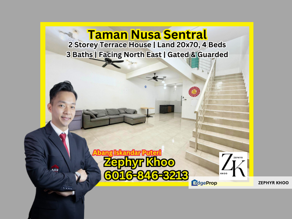 Taman Nusa Sentral 2 Storey Terrace House For Sale, Johor, 