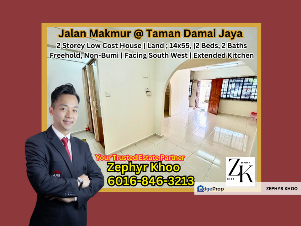 Jalan Makmur @ Taman Damai Jaya  2 Storey Low Cost House For Sale, Johor, Skudai