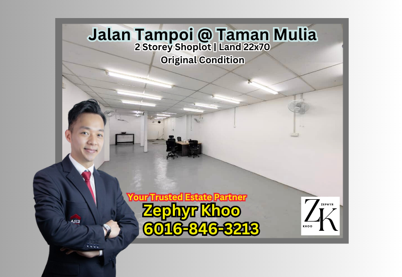 Jalan Tampoi @ Taman Mulia, Johor Bahru 2 Storey Shoplot For Rent