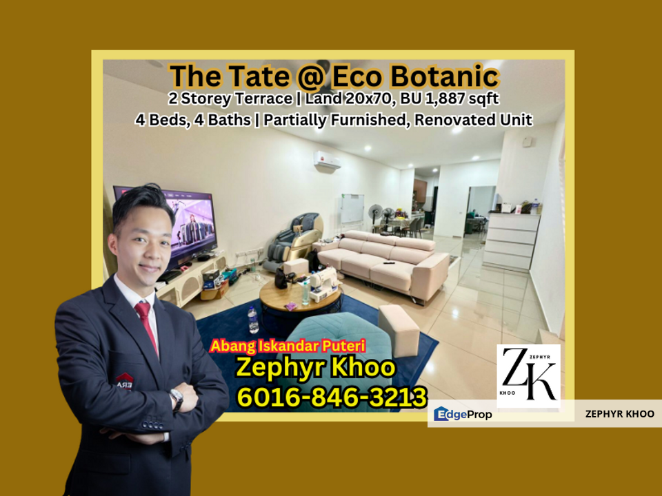 The Tate @ Eco Botanic 2 Storey Terrace House For Sale, Johor, Nusajaya