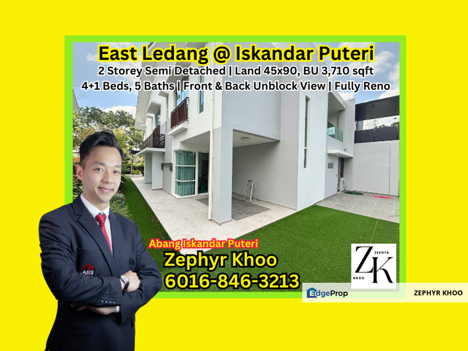 East Ledang @ Iskandar Puteri 2 Storey Semi Detached House For Sale, Johor, Nusajaya