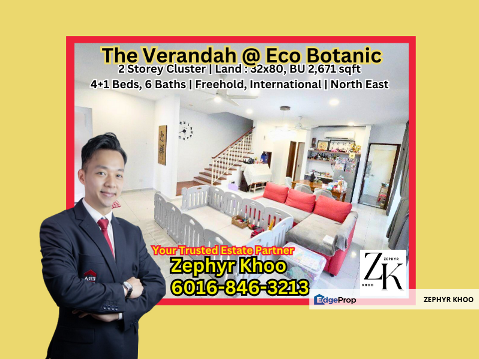 The Verandah @ Eco Botanic Double Storey Cluster House For Sale, Johor, Nusajaya