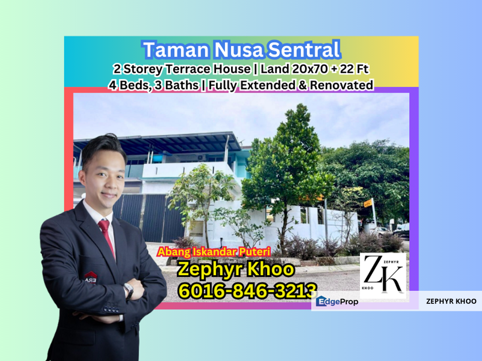 Taman Nusa Sentral Double Storey Terrace House For Sale, Johor, 