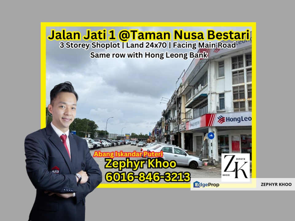Jalan Jati 1 @Taman Nusa Bestari 3 Storey Shoplot For Sale, Johor, 