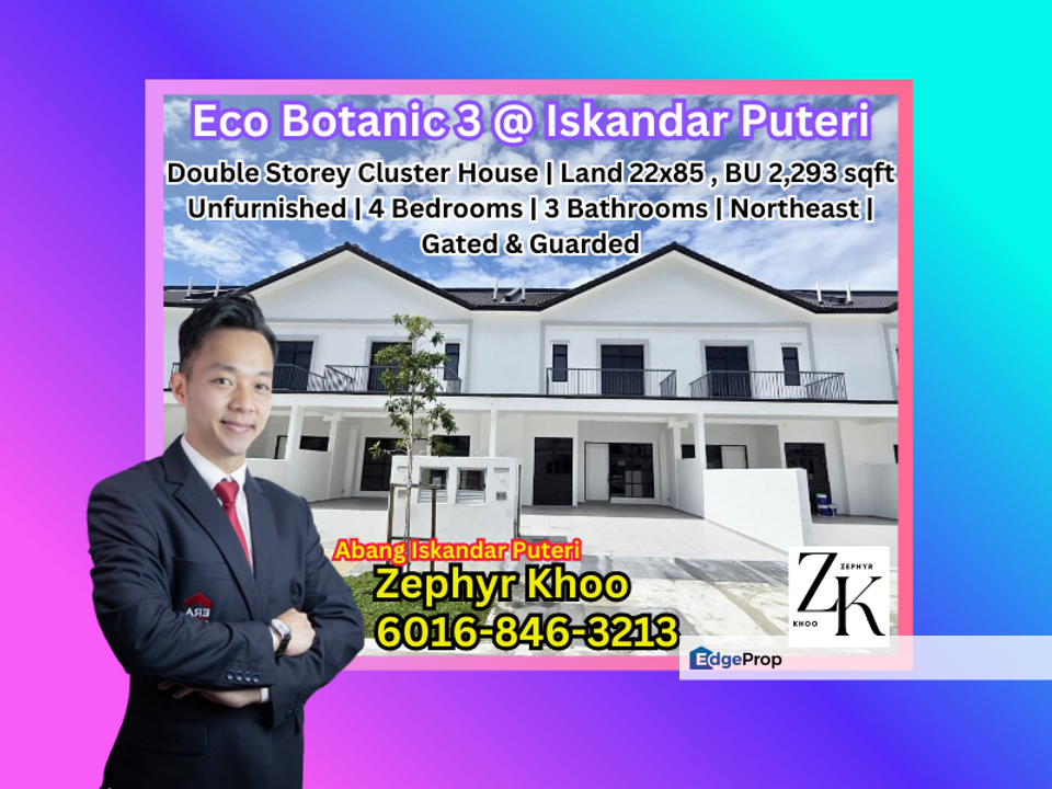 Eco Botanic, Iskandar Puteri (Nusajaya) Double Storey Cluster House For Sale, Johor, Nusajaya