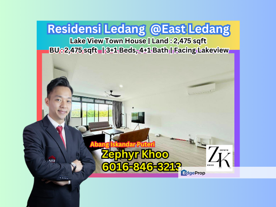 Residensi Ledang, East Ledang @ Iskandar Puteri, Lake View Town House for Sale !, Johor, Nusajaya