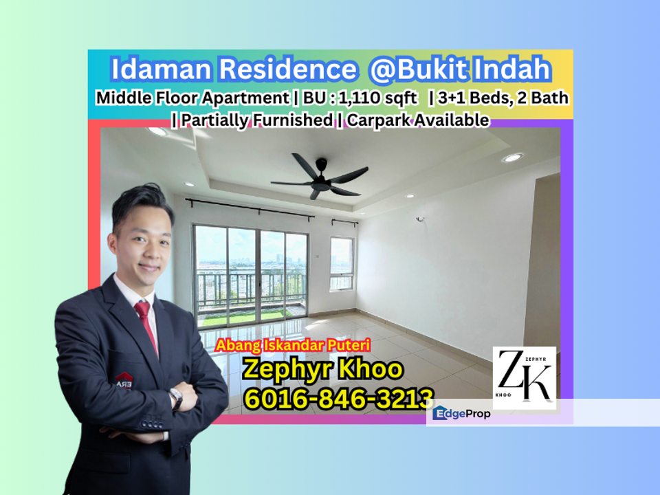 Idaman Residence, Taman Bukit Indah @Iskandar Puteri, Middle Floor Apartment for Sale !, Johor, Nusajaya