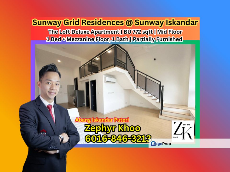 Sunway Grid Residences, Sunway Iskandar @ Iskandar Puteri ,The Loft Deluxe Apartment for Rent !, Johor, 