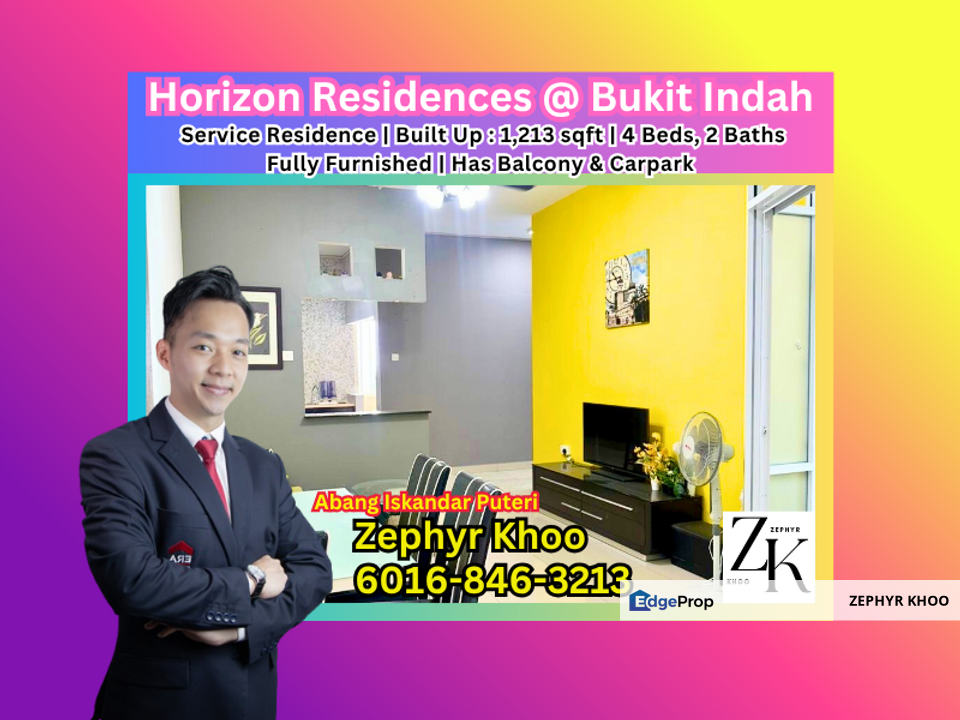 Horizon Residence Service Apartment For Rent, Johor, Bukit Indah