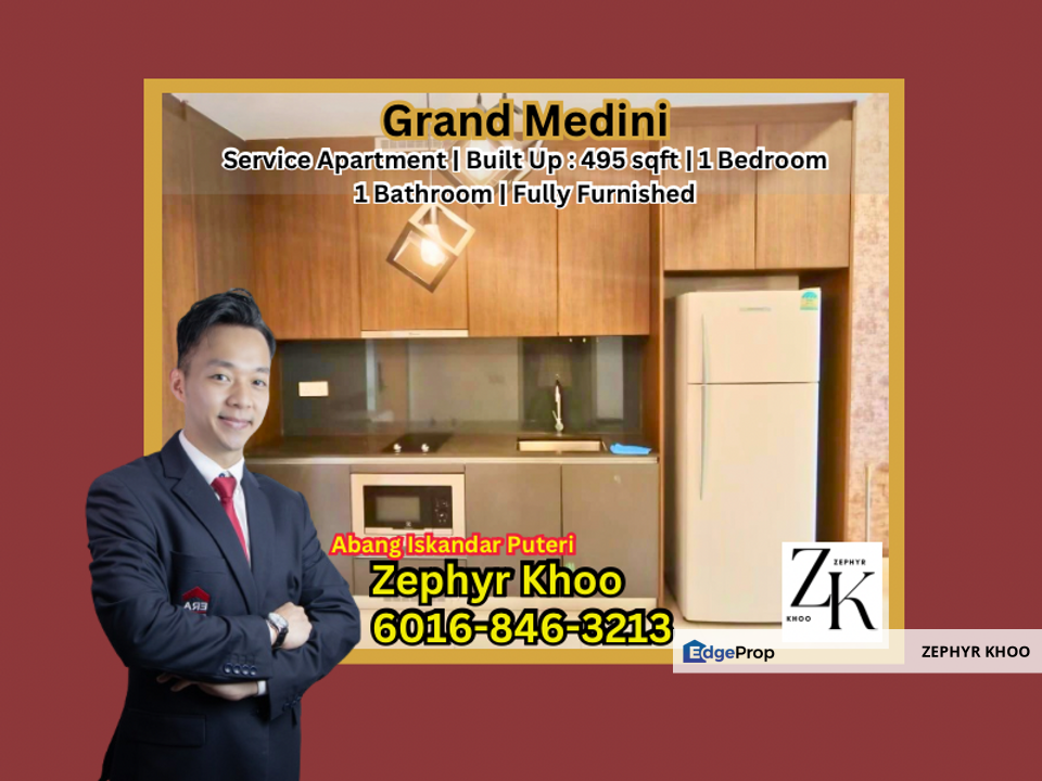 Grand Medini 1 Bedroom Fully Furnished For Rent, Johor, Nusajaya