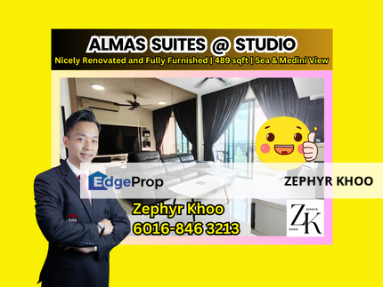 Nicely Renovated and Fully Furnished, Almas Studio, Johor, 