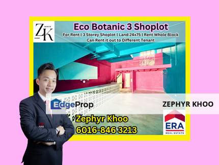 Eco Botanic Shoplot For Rent, Johor, Nusajaya