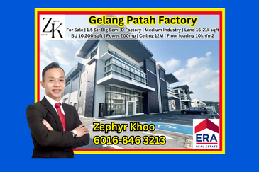 Gelang Patah Semi Detached Factory For Sale