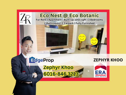 Eco Nest @ Eco Botanic Apartment Fully Furnished For Rent, Johor, Nusajaya
