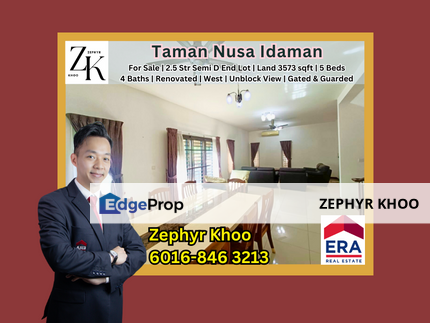 Taman Nusa Idaman Semi Detached House For Sale, Johor, Nusajaya