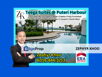 Teega Suites @ Puteri Harbour Fully Furnished For Sale, Johor, Kota Iskandar