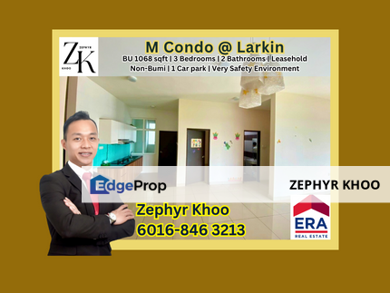 M Condominium 3 Beds 2 Baths For Sale, Johor, Johor Bahru