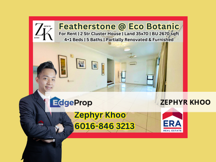 Featherstone @  ⁠Eco Botanic ⁠2 Storey Cluster House For Rent, Johor, Nusajaya