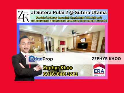 Jalan Sutera Pulai 2 @ Sutera Utama Skudai For Sale, Johor, Skudai