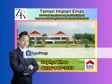 Taman Impian Emas Johor Bahru Bungalow Residential Land For Sale, Johor, Skudai