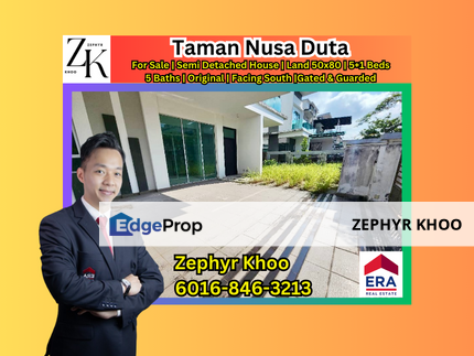 Taman Nusa Duta Semi Detached House For Sale, Johor, Johor Bahru