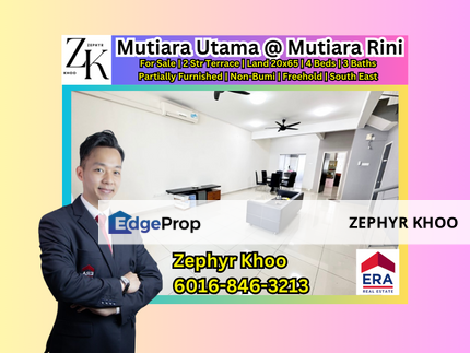 Taman Mutiara Utama @ Mutiara Rini, Skudai / Partially Furnished / Non-Bumi, Johor, Skudai