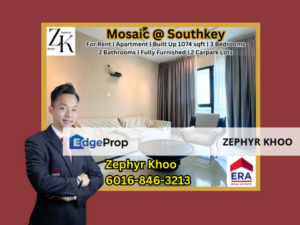 Mosaic @ Southkey Apartment Fully Furnished / For Rent, Johor, Johor Bahru