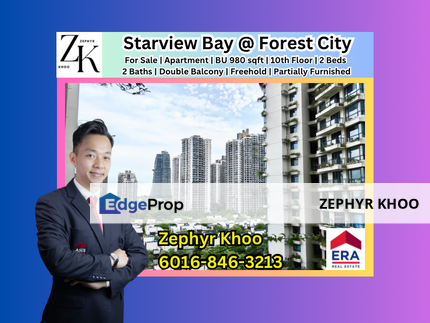  Starview Bay @ Forest City Apartment / Double Balcony / For Sale, Johor, Gelang Patah
