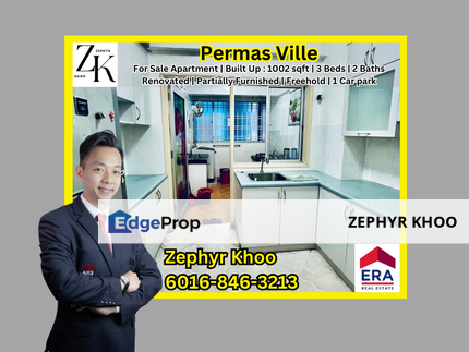 Permas Ville Bandar Baru Permas Jaya Apartment For Sale, Johor, Permas Jaya/Senibong