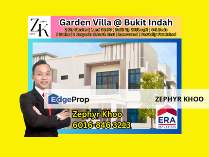 Garden Villas @ Bukit Indah For Sale, Johor, Johor Bahru