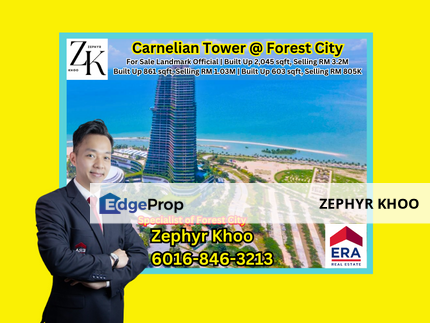 Carnelian Tower @ Forest City For Sale, Johor, Gelang Patah