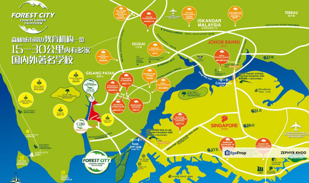 Carnelian Tower @ Forest City For Sale, Johor, Gelang Patah