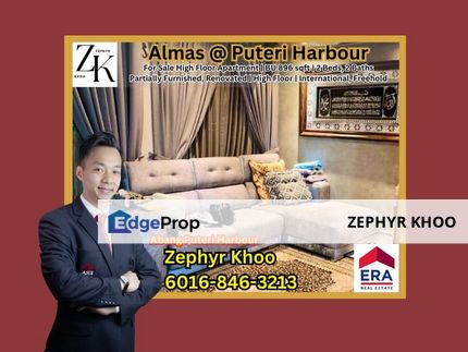 Almas Renovated Partially Furnished Apartment For Sale, Johor, 