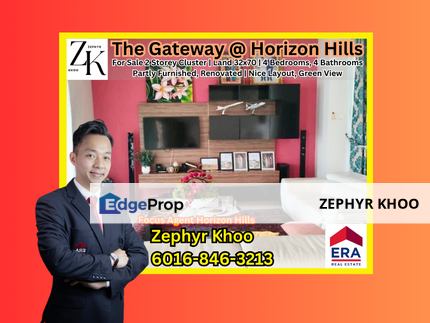 The Gateway @ Horizon Hills 2 Storey Cluster House For Sale, Johor, Nusajaya