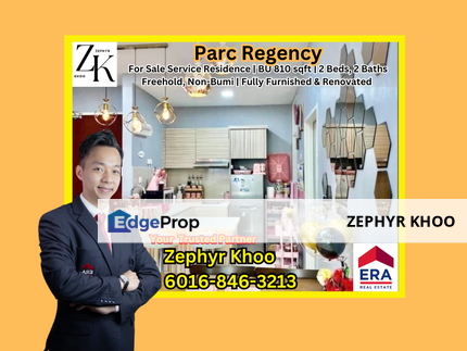 Parc Regency Apartment Fully Furnished & Renovated For Sale, Johor, Johor Bahru