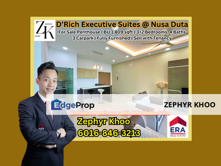 D’Rich Executive Suites @ Taman Nusa Duta Penthouse For Sale, Johor, Johor Bahru