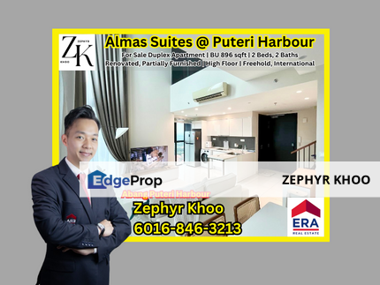 Almas Suite @ Puteri Harbour  Duplex Apartment  For Sale, Johor, 