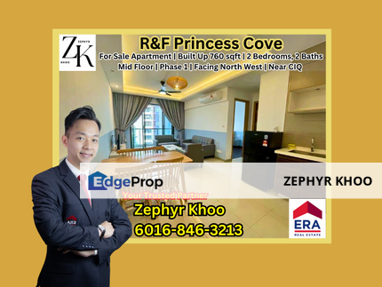 R&F Princess Cove Apartment Fully Furnished For Sale, Johor, Johor Bahru