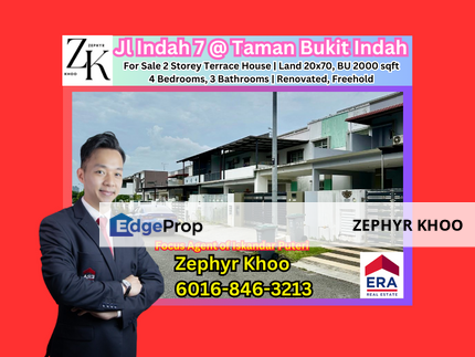  Jl Indah 7 @ Taman Bukit Indah 2 Storey Terrace House For Sale, Johor, Johor Bahru